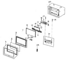 Samsung SPP4251 cabinet parts diagram