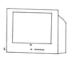 RCA 25GT240 cabinet parts diagram