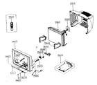 Samsung TX-P2734 cabinet parts diagram