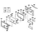 Samsung PDP4294LVX cabinet parts diagram