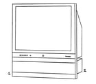 RCA D40GW10 cabinet parts diagram