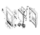 Magnavox 27MDTR20/17 cabinet parts diagram