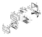 Akai PT4298HD cabinet parts diagram