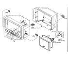 Toshiba 30HF84 cabinet parts diagram