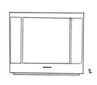 RCA 27F530 cabinet parts diagram