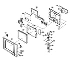 Zenith L20V36 cabinet parts diagram