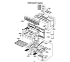 Kenmore 72180402400 oven cavity diagram