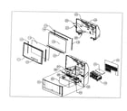 Hitachi 51S715 cabinet parts 1 diagram