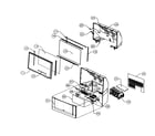 Hitachi 57S715 cabinet parts 1 diagram
