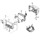 Samsung TXN2670WHF cabinet parts diagram