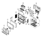 Samsung HCN529W cabinet parts diagram