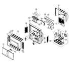 Samsung HCN5529W cabinet parts diagram