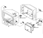 Toshiba 30HFX84 cabinet parts diagram