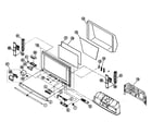Sony KDF-55WF655 cabinet parts 1 diagram