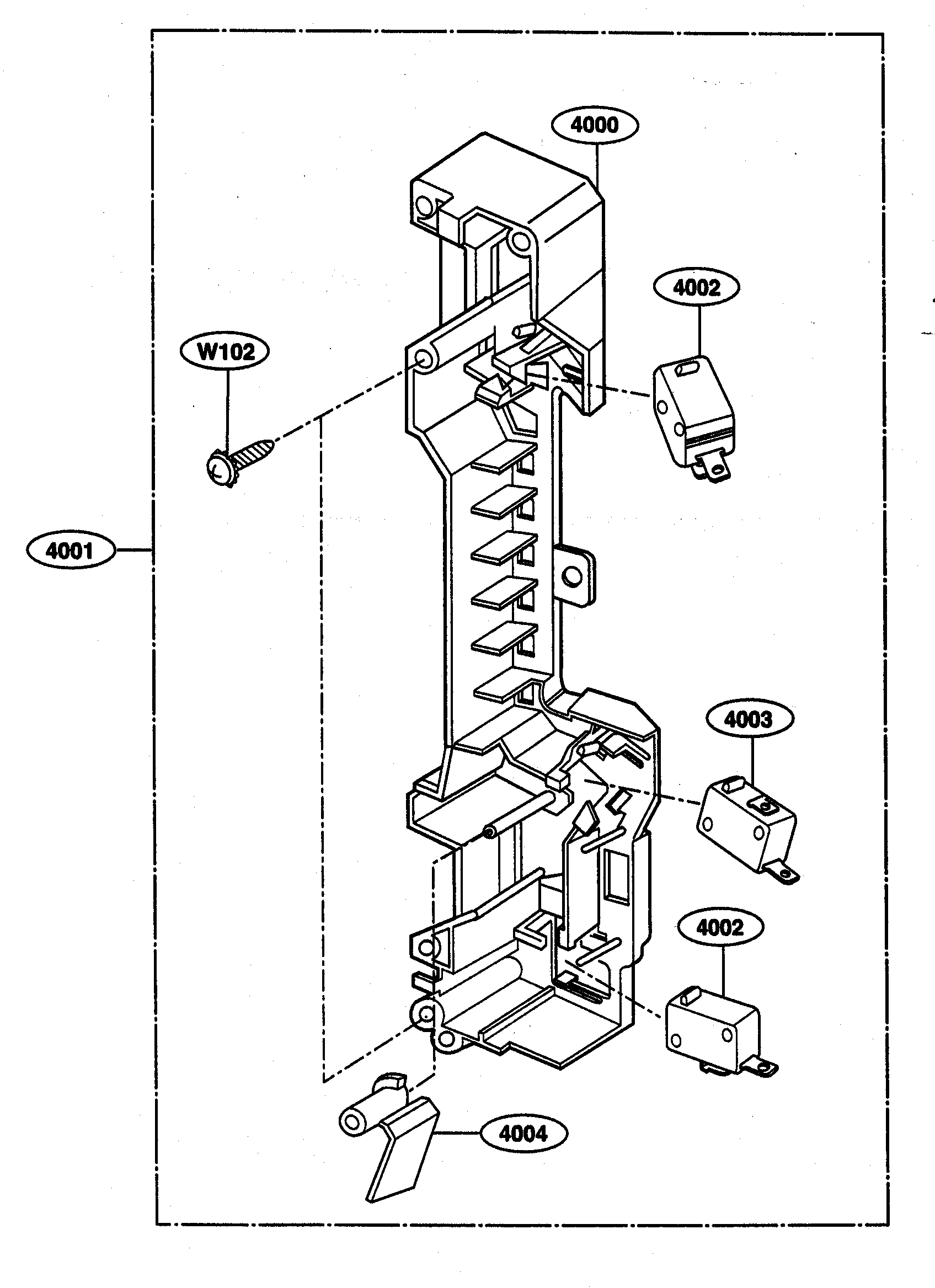 Latch board parts