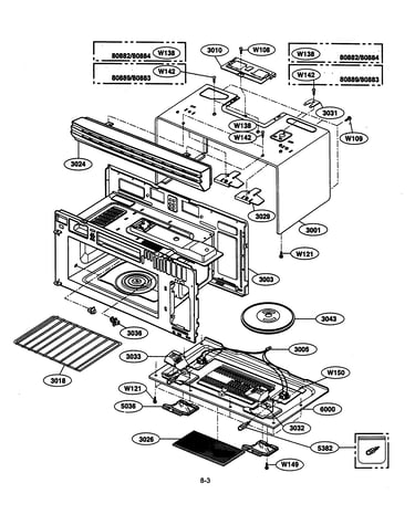 Oven cavity parts