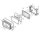 Akai PDP4290 cabinet parts diagram