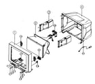 Samsung CFT24907X cabinet parts diagram