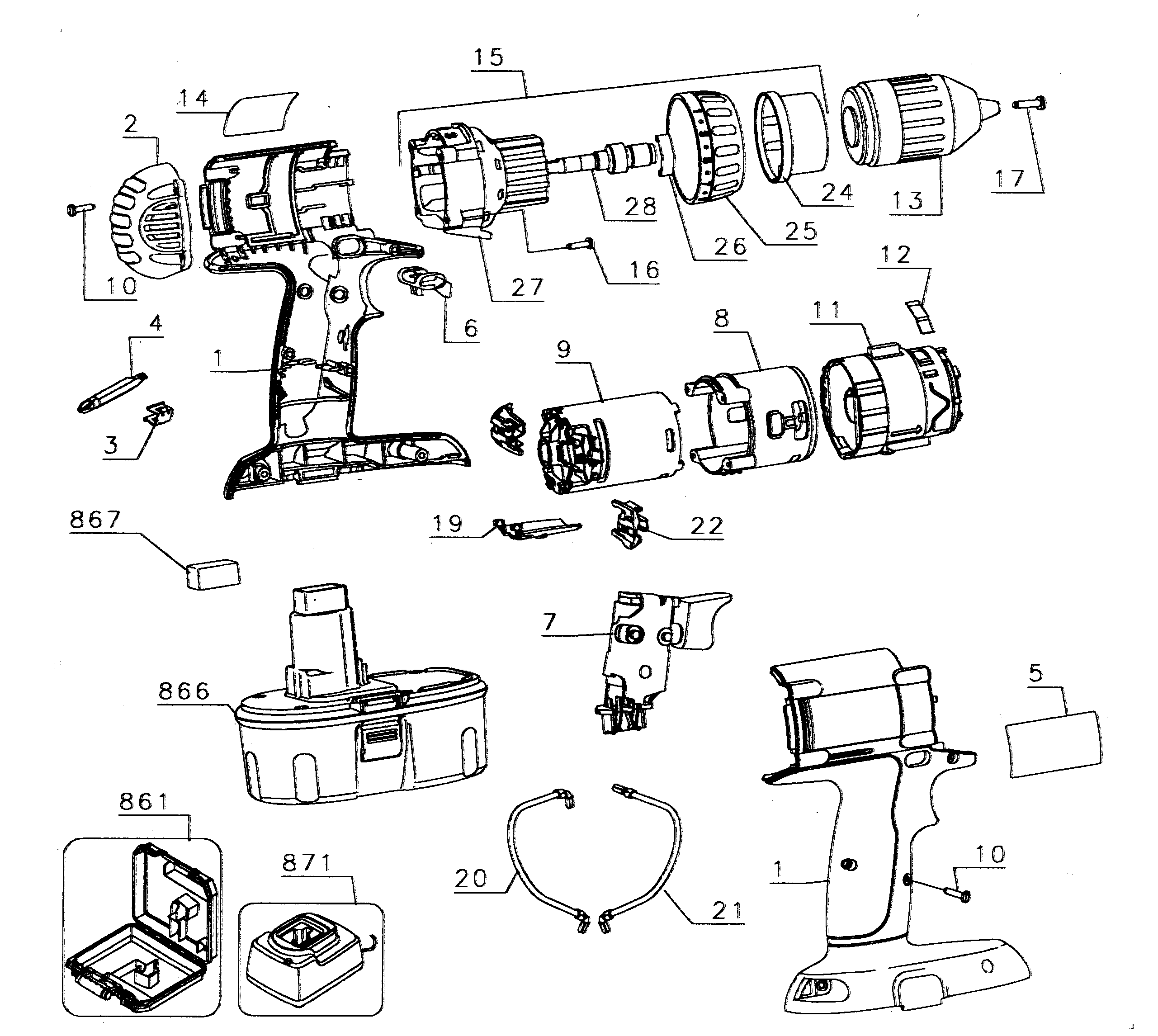 Drill assy