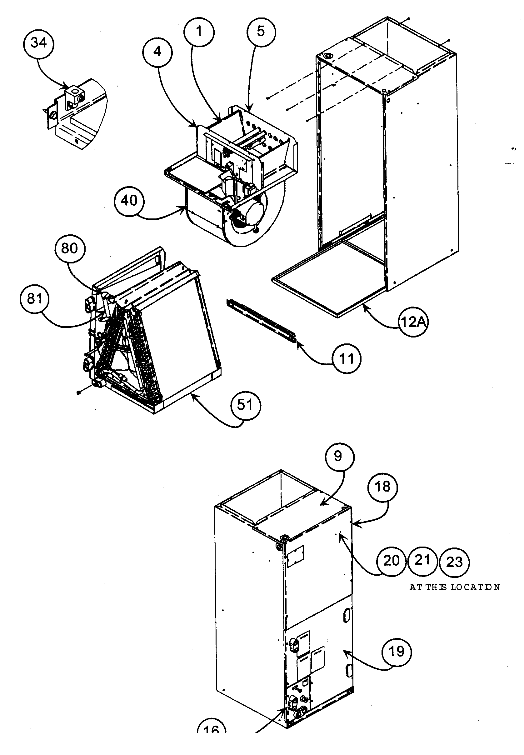 Casing assy