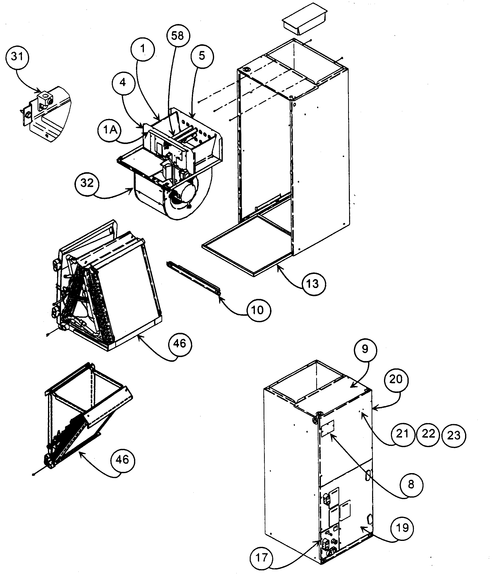 Casing assy