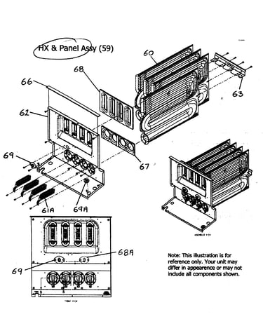 Hx/panel assy