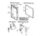 Carrier 58CTA07010016 outer door/vent assy diagram