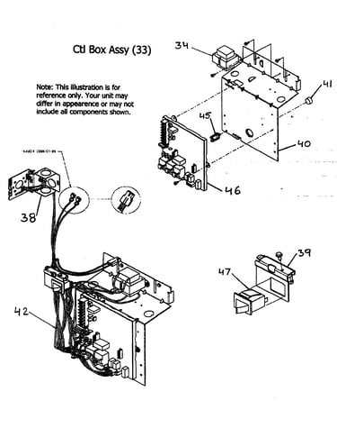 Control box assy