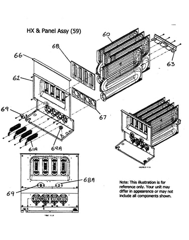 Hx/panel assy
