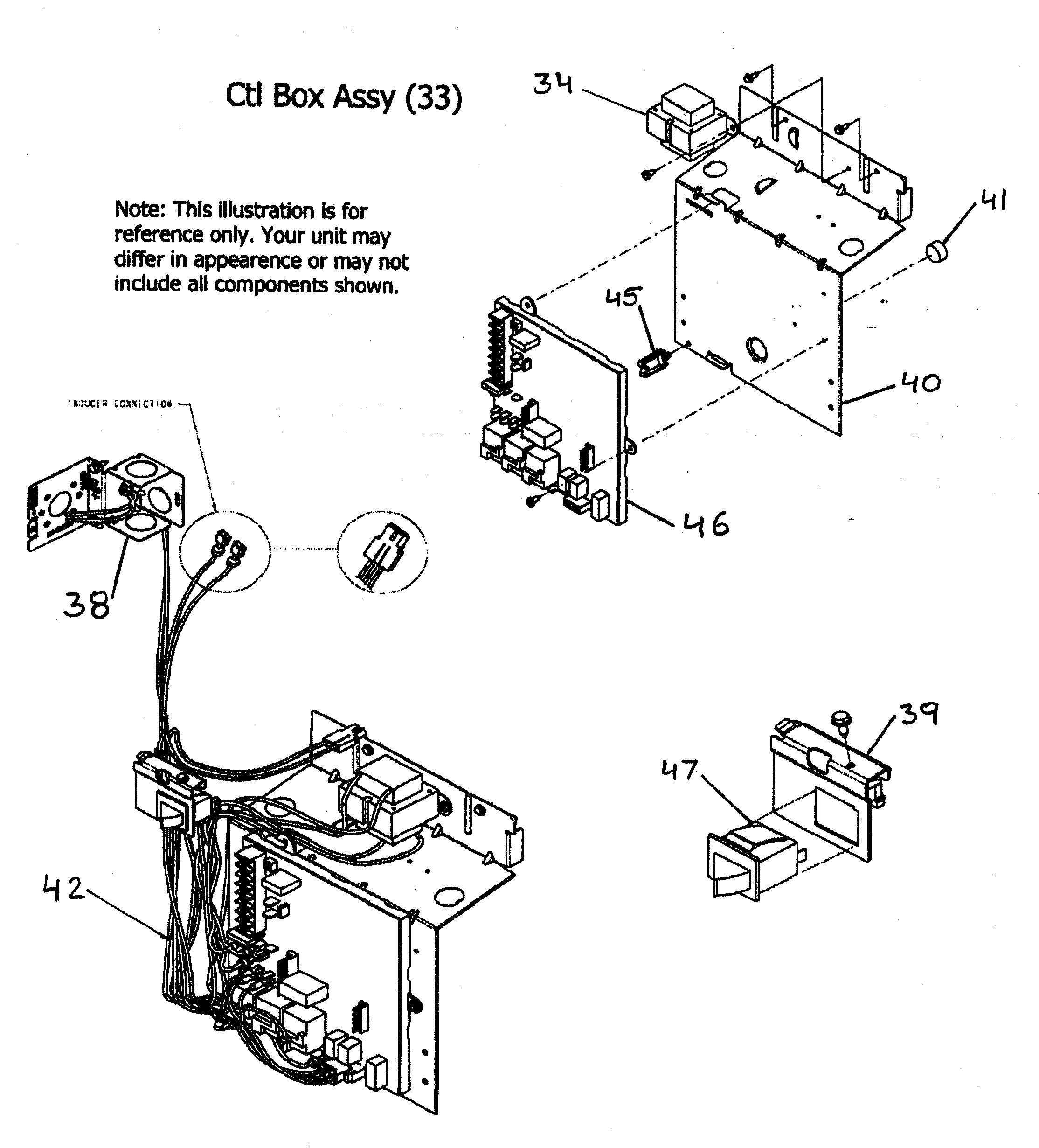 Control box assy