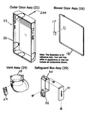 Outer door/vent assy