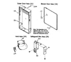 Payne PG8JAA066110 outer door/vent assy diagram
