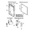 Payne PG8JAA042090 outer door/vent assy diagram