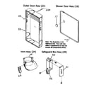 Payne PG8MAA048070 outer door/vent assy diagram