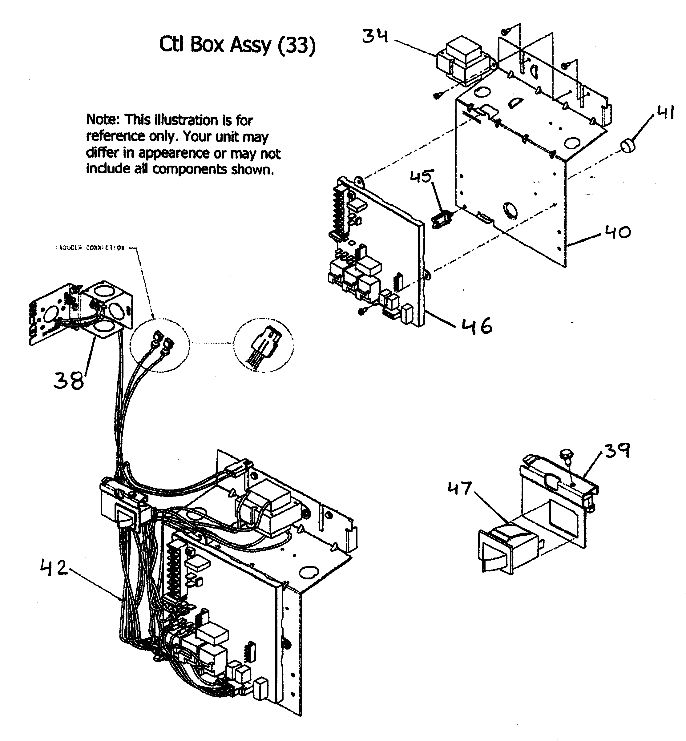 Control box assy