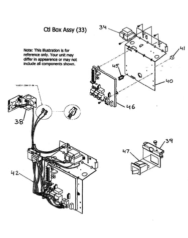 Control box assy