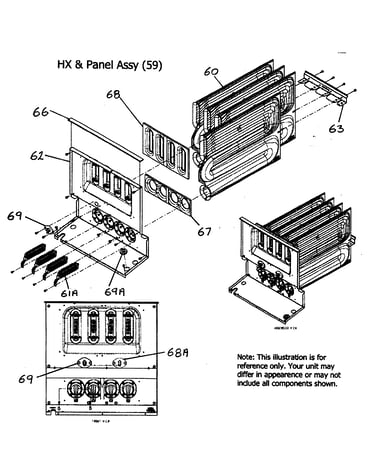 Hx/panel assy