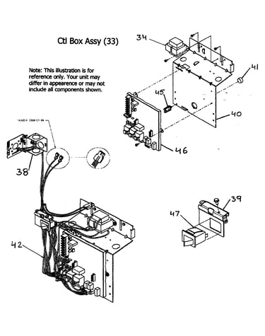 Control box assy