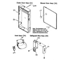 Payne PG8MAA066110 outer door/vent assy diagram