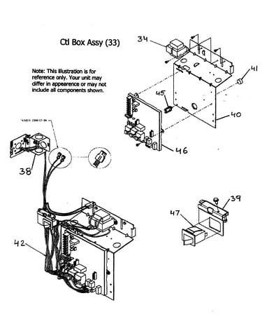 Control box assy