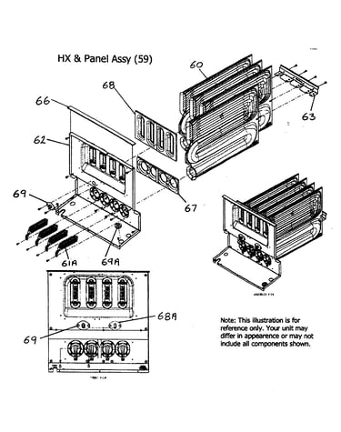 Hx/panel assy