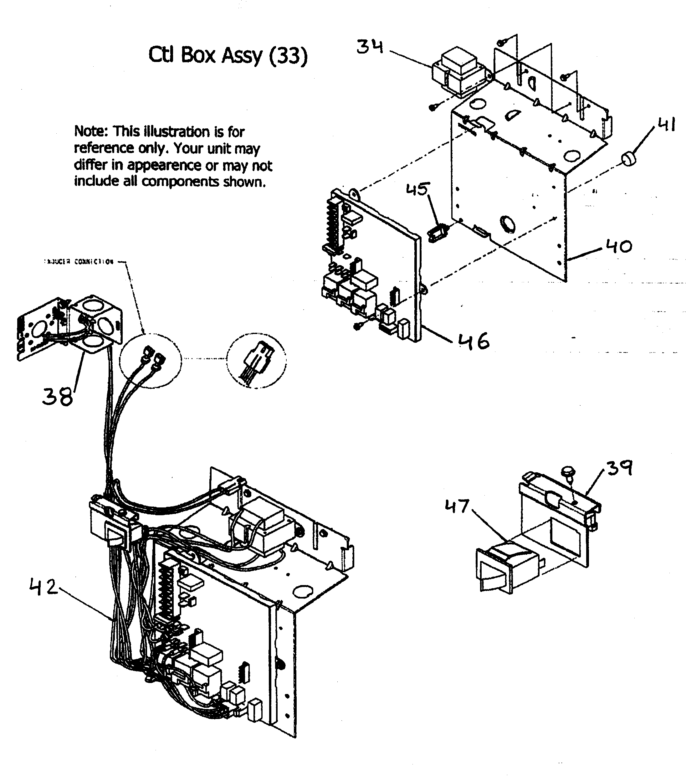 Control box assy