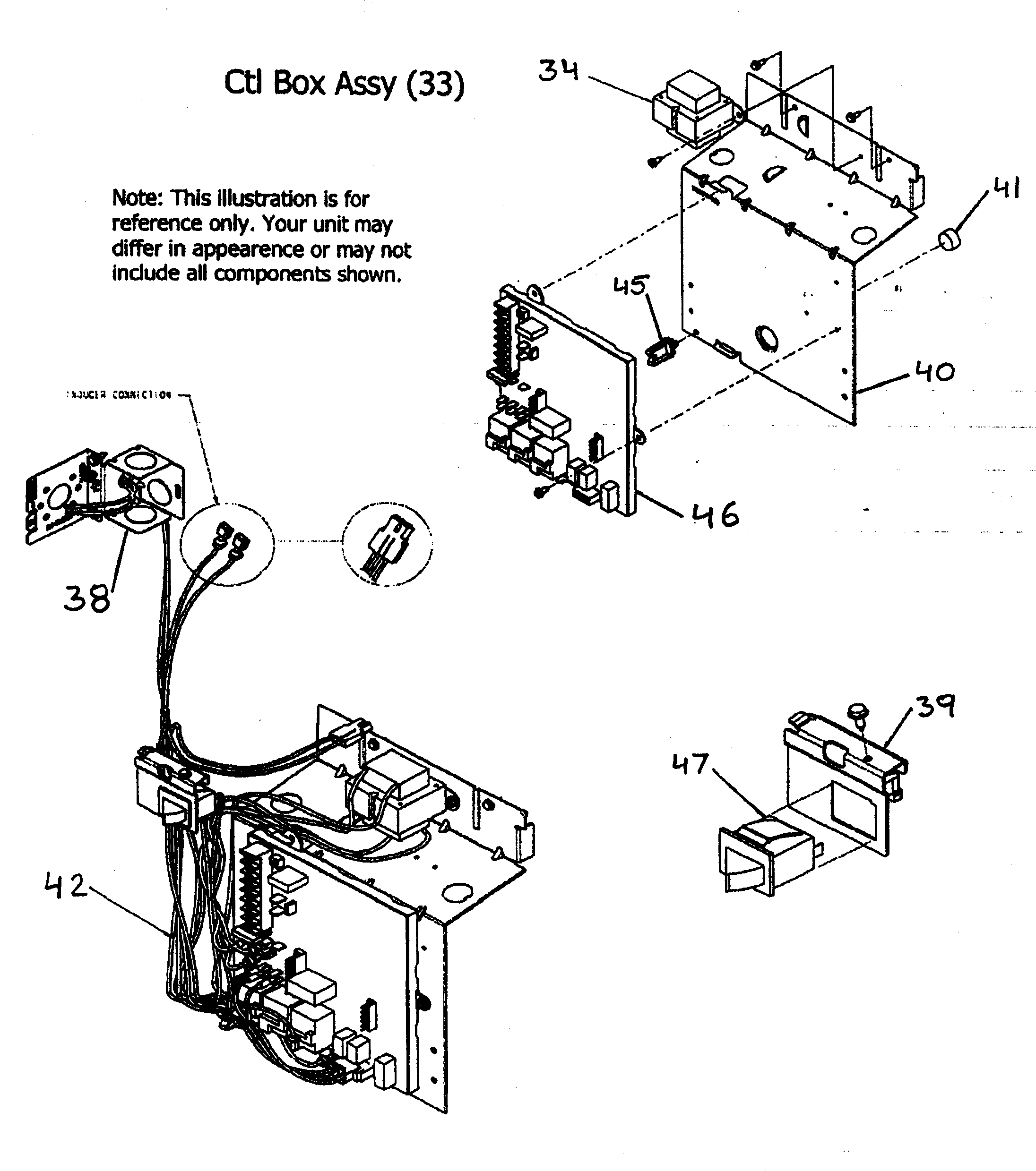 Control box assy