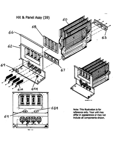 Hx/panel assy