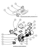 Electric fan timer/transformer/burner housing assy