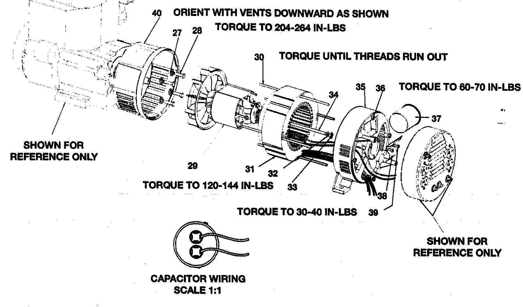 Elec motor assy