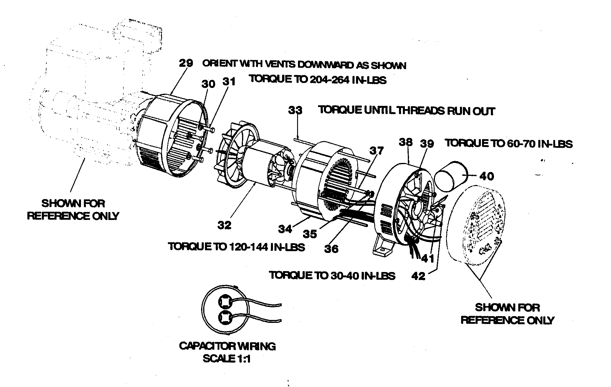 Elec motor assy