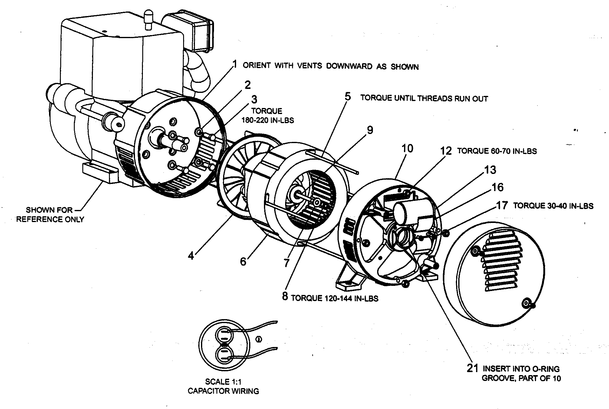 Elec motor assy