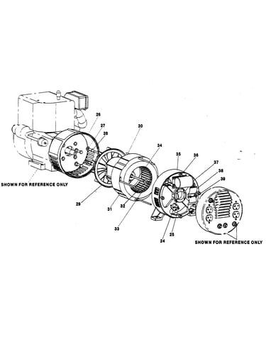 Elec motor assy