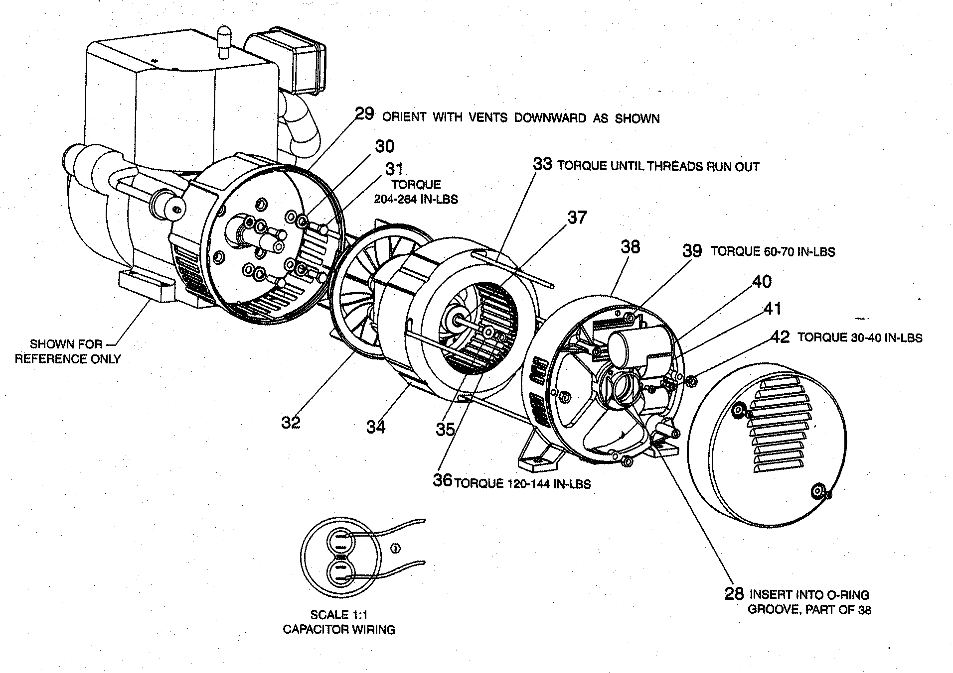 Elec motor assy